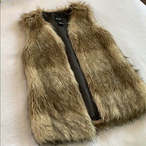 Faux Fur Brown Vest